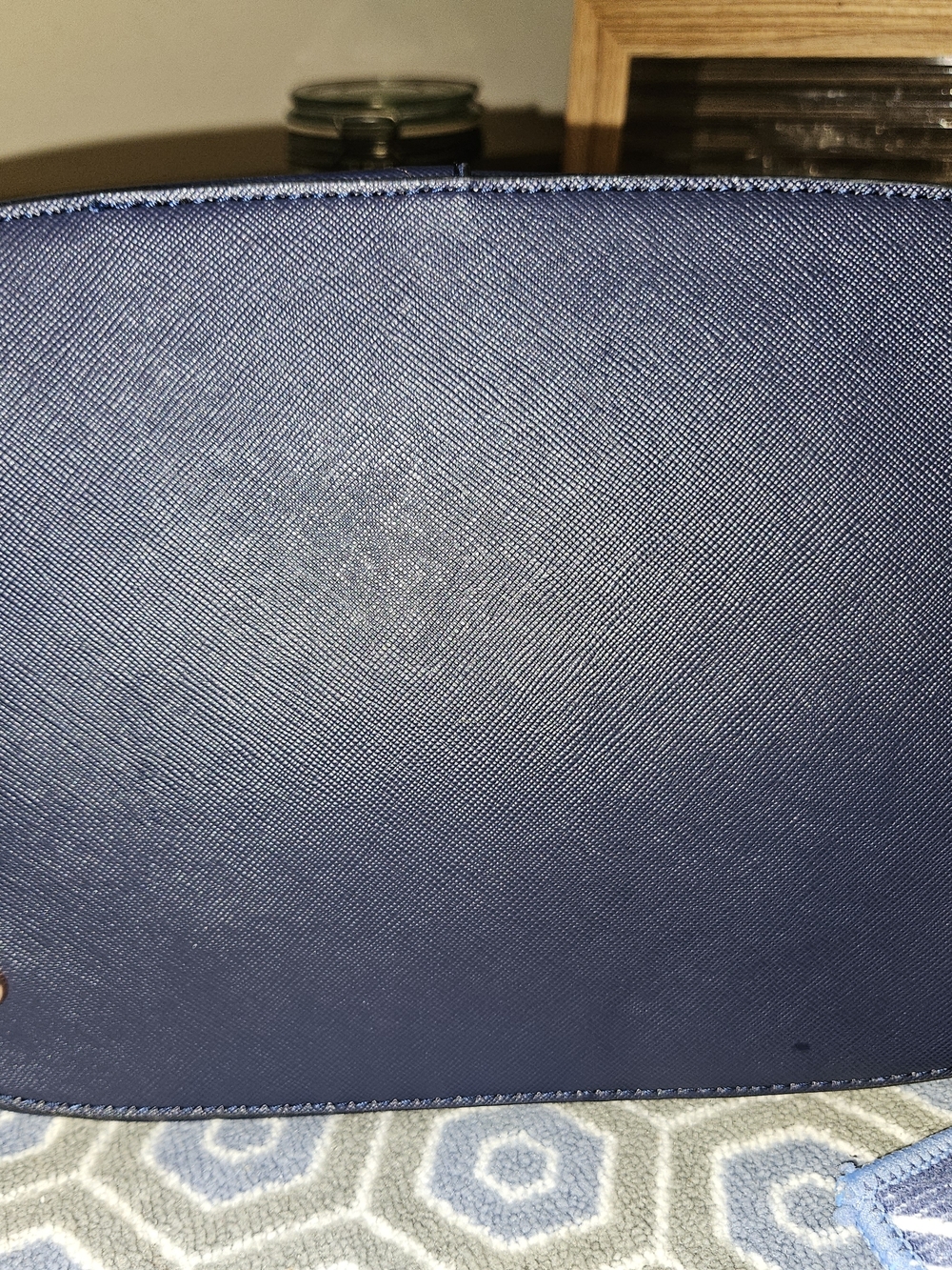 Dune London Navy Blue Bucket Bag with Rose Gold-Tone/Copper Hardware NWOT - Picture 15 of 16